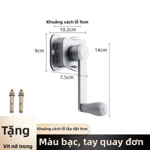 DIEYUAN | Giàn Phơi Quần Áo Tay Cầm Dây Thép Và Động Cơ Lắc Cho Ban Công Phụ Kiện Thông Minh
