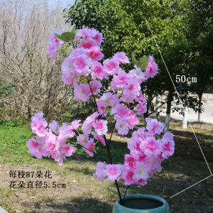 Đất Sét Đa Năng Đứng Trong Nhà Cây Hoa Hồng Sakura Cành Đơn Rơi Trang Trí Phòng Thoáng Khí Cây Hoa Hồng Giả Rải Thanh Lịch