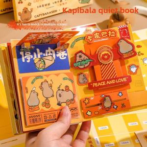 Capabala Quiet Book Girl New Arrival Cutting-Free Three-Dimensional Toy Book Kids Cute Sticker Book DIY Handmade Ingredients Hand Account Dressing up Stickers Notebook Sample Data