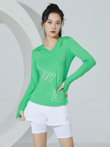 Cosleaf Womens Fitness Yoga Clothes Outdoor Running Training Top Slim Fit Hooded Gymnastics Sportswear Breathable Long Sleeve