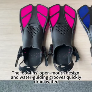 Snorkeling Set For Adult Snorkel Fins Swimming Flippers Scuba Diving Goggles and Snorkel Set