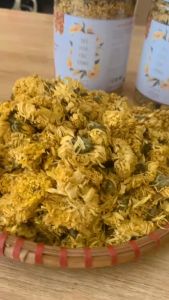 Trà Hoa Cúc Vàng nguyên bông sấy khô Loại Hảo Hạng Thơm Ngon