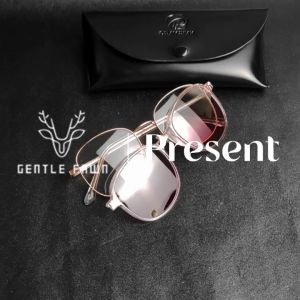 Gentle Fawn Kacamata ClipOn Polarized Style Kotak Simple Tr+Metal Bisa Minus Multifungsi  8308