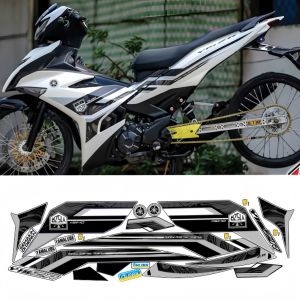 Tem rời EXCITER 150cc - Mẫu Y15ZR. Tem bóng form chuẩn. Chất liệu PPF Cao Cấp : 3 Lớp Chống Nước Chống Phai Màu. Nhãn Dán Decal