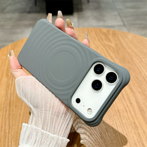 Luxury Ripple Liquid Silicon For Magsafe Wireless Charge Magnetic Case For iPhone 17 16 15 14 13 Pro Max Soft Shockproof Cover