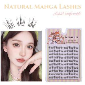 MIAOJIE Sunflower False Eyelashes Black Natural Manga Lashes Anime Eyelashes Large Capacity Eyelashes Extension Chinese Makeup