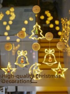 BEAUTY IN THE LIGHT | Christmas Decorative Lights Suction Cup Lights Snowflakes Stars Lights Girls Room Decor Ambiance
