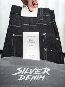 MADEN | American Vintage Silver Denim Original Raw Selvedge Straight Leg Jeans