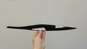 2Pcs Headlight Eyebrows Eyelid ABS Gloss Black 2005 2006 2007 2008 2009 2010 2011 Sedan / Touring For BMW 3 Series E90 E91
