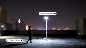 NOXIER 5000W Solar Street Light UFO Solar Street Light Outdoor Waterproof IP67 Outdoor Light with sense remote