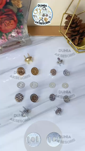 Accesories Tas Kancing Magnet Tebal (Besar) 18 mm // Aksesoris Tas Magnet Kancing Kenong - (Import)