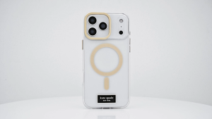 Kate Spade New York iPhone 17 Pro/17 Pro Max Metallic Gold Icon Stand MagSafe Compatible Case