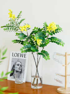 ดอกไม้ปลอมใบไม้เขียวสูง ดอกไม้ผ้าไหม ดอกไม้ประดับตกแต่งห้องนั่งเล่น ดอกไม้ประดับโต๊ะทานอาหาร ดอกไม้ประดับประตูทางเข้า ดอกไม้ประดับตกแต่ง