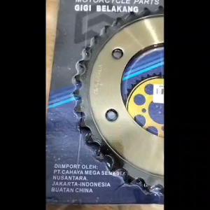 ORIMOTO- GEAR GIR GIGI TARIK BELAKANG 428-36T 37T 38T 39T SCORPIO VIXION BYSON MX KING R 15 KUALITAS SUPER