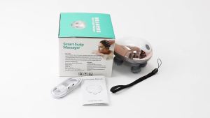 Mini Silicone Máy Massage Đầu Máy Massage Da Đầu Nhào Rung Vai Đa Năng Spa Hút Từ Tính Sạc Dụng Cụ Cầm Tay