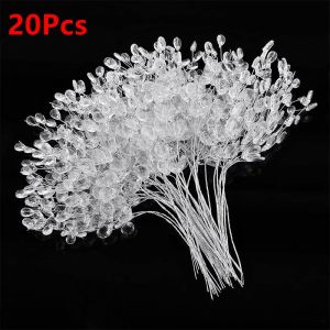 20Pcs Artificial Handmade Acrylic Clear Crystal Beads Bridal Hairbands Tiaras Wedding Hair Accessoies DIY Crafts Home Decoration