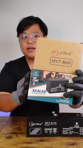 Matrix/Katzuni แบตเตอรี่ 12V 9Ah ซึ่งได้รับการออกแบบไว้เพื่อใช้ในเครื่องสำรองไฟ UPS