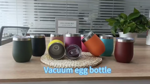City Goods 360ml Stainless Steel Egg Cup with Lid Insulated Hot Cold Tumbler