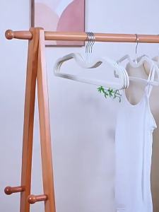 EUNICE 50Pcs Velvet Hangers Non-slip Hanger For Clothes Household Anti Slip Hanger植绒矮脖子衣架