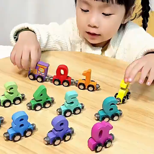BUY 1 TAKE 1Train Number Toys Digital Early Education Toys 0-10 Best Gift For Kids Magnetic digital train toy Train Magnetic Magnet Wheel