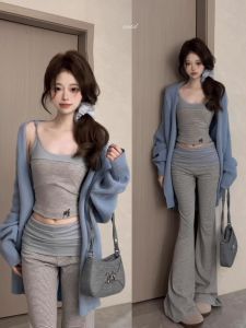 XUECAIQI | Pretty OOTD Korean Style Three-Piece Outfit