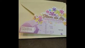 Fleur De Liz Scented Baronial Envelopes Iris 5 1/2 5 sheets gift cards envelopes for invitations