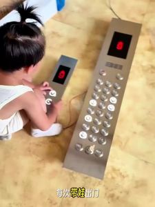 TonGJishi | Elevator Toy Simulation Buttons Educational Montessori Early Education Infant 1-2.5 Years
