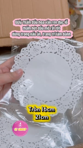 Giấy Thấm Dầu Ăn cao cấp ST GROUP chất liệu giấy bột gỗ tự nhiên hút dầu mỡ họa tiết hoa văn đục lỗ thấm hút siêu mạnh các loại chiên rán Set 50 tờ