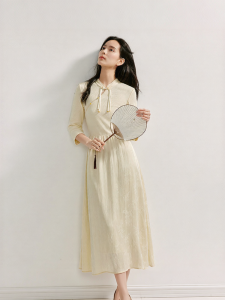 INMAN | New Chinese Style Three Quarter Sleeve Dress