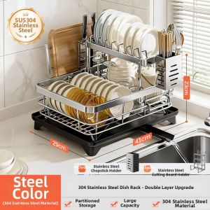 youqin | Stainless Steel 304 Countertop Multi-functional Drying Rack