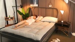 【READY STOCK】Thicker Mattress Tatami Mattress Topper Tilam Single Queen King Super King Size Grey Color Bedding Mattress