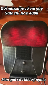 Gối Massage Lưng Cột Sống Máy Mát Xa Toàn Thân Đa Năng Hỗ Trợ Chống Thoát Vị Đĩa Đệm