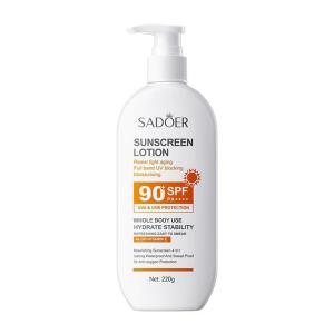 SADOER Spf 90+ 50+ Facial Body Face Sunscreen UV Protector Solar Skin Protective Sunblock Oil-Control Moisturizing Sun Cream