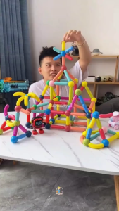 MPMN34 Mainan Magnetic Stick DIY Building Blocks Mainan Balok Susun Anak Mainan Edukasi