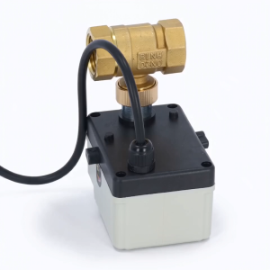 KKmoon Normally Closed Motorized Ball Valve 2 Way Electrical Ball Valve Brass ABS 1.6Mpa DC12‑24V for Ethylene Glycol Solution