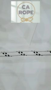 READY STOCK 15MM NYLON WHITE WITH BLACK DOT