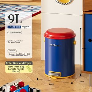 MR.Bin | Step-on Creative Attractive Cute Covered Waste Bin