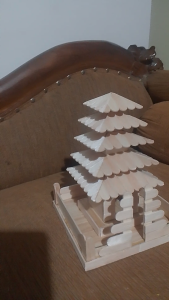 Miniatur Pura Bali Dari Stik Es Krim