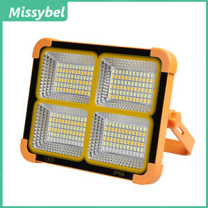 New rechargeable solar emergency light portable LED reflector for outdoor camping spotlight floodlight building solar light