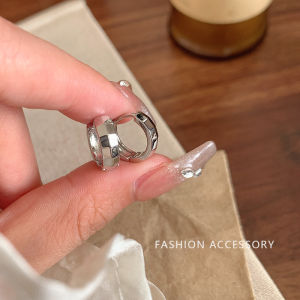 Hoa Tai Vòng Tròn Phong Cách Hàn Quốc Cho Nữ Thiết Kế Độc Đáo Cắt Mặt Phẳng Tối Giản Cao Cấp Trang Sức Thời Trang