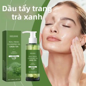 Dầu Tẩy Trang Trà Xanh 100ml Kiểm Soát Dầu Làm Dịu Da Tẩy Tế Bào Chết Dưỡng Ẩm Cho Mặt Tẩy Trang Để Làm Mới Chăm Sóc Da