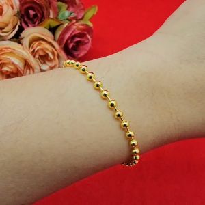 สร้อยข้อมือทองลายไข่ปลาห้อยกระพรวน ความยาว 6.5 นิ้ว ตะขอก้ามปู ชุบทอง ทำจากทองเหลือง ใส่ได้ทุกโอกาส ใส่อาบน้ำได้