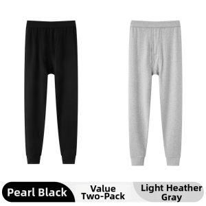FuniBaoluo | Mens Pure Cotton Thermal Underwear Slim Fit Long Pants Autumn Winter Bottoming Trousers 2 Pieces Set Breathable Comfortable