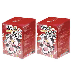 ชุดของเล่นตุ๊กตาสัตว์เลี้ยงน่ารักแบบสุ่ม ซีรีส์แมวและสุนัขสามตัว ของตกแต่งสุดฮิต ของขวัญวันเกิดสำหรับเด็ก