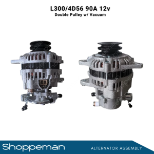 MITSUBISHI L-300 L300 4D56 ALTERNATOR ASSEMBLY DOUBLE PULLEY WITH VACUUM 90A 12V