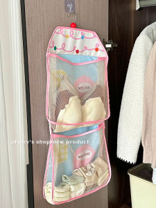 Cute House Hanging Storage Bag Dormitory Home Use Wardrobe New Style Underwear Socks Underwear Organizer Bag Cartoon Korean Style