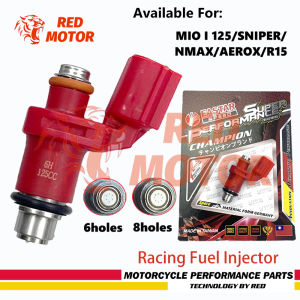 FUEL INJECTOR SRL110/LC135/NMAX/AEROX/R15 RACING RED FUEL INJECTOR