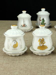 ถ้วยเซรามิก ถ้วยน้ำ ถ้วยเต๋าฮีหลี่ ถ้วยเทพเจ้าของโชค ถ้วยน้ำผี ถ้วยน้ำเทพเจ้ากวนอู ถ้วยน้ำสำหรับพระพุทธเจ้า