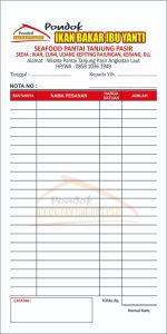 Min. 4 Buku Cetak Nota Custom 1/4 3 Ply Untuk Laundry Bengkel Perusahaan & Olshop Y&H Yudha Grafika