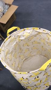 (140-1/140-2) waterproof household folding dirty clothes storage basket round fabric sundries dirty clothes basket dirty clothes basket laundry basket